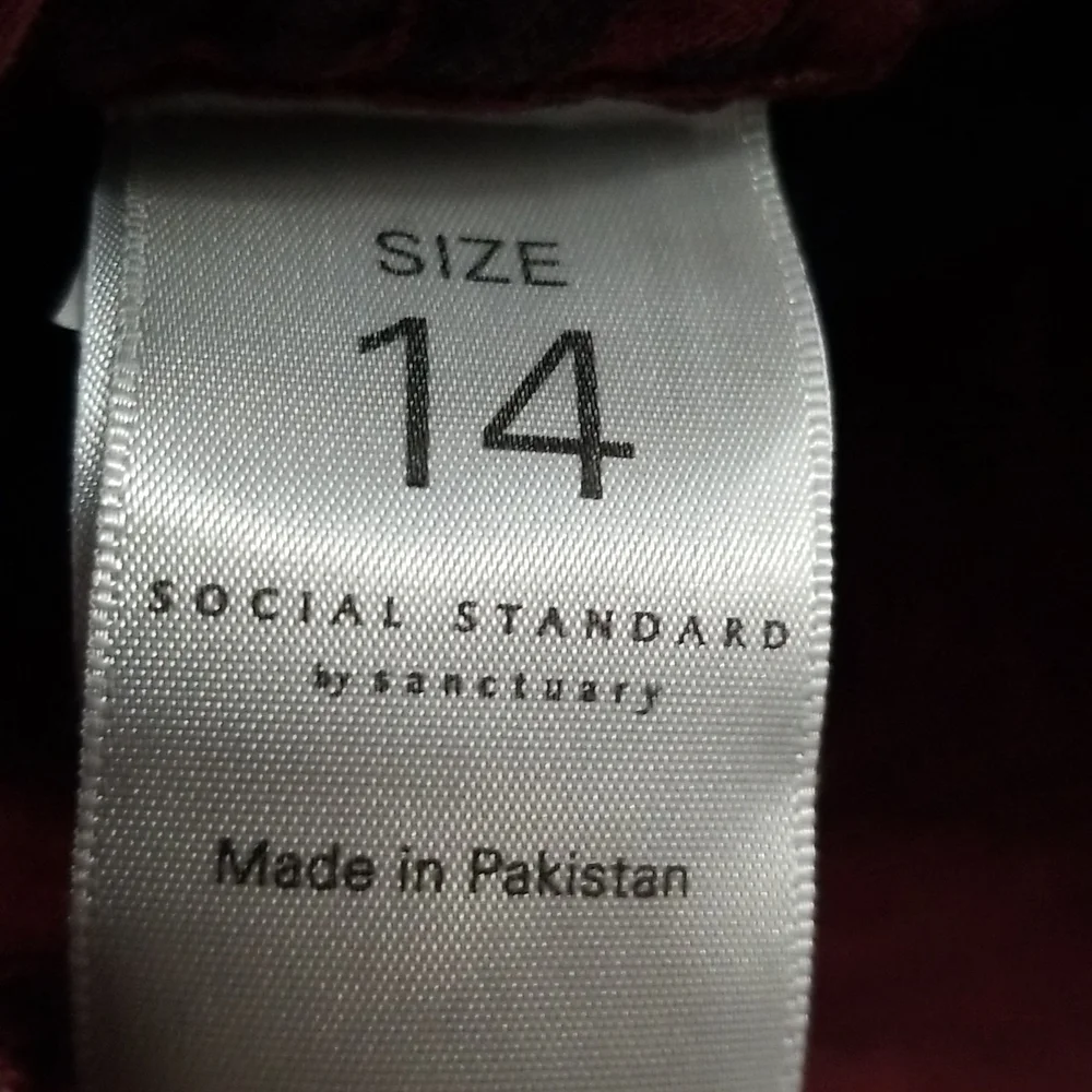 Social Standard by Sanctuary Leopard Ankle Skinny Size 14 - Picture 4 of 8